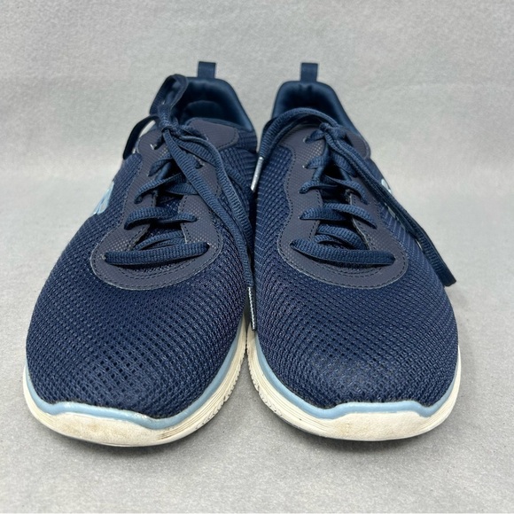 Skechers Flex Appeal Shoes Womens 8 Blue Running Shoes Sneakers 149303 - Picture 7 of 11